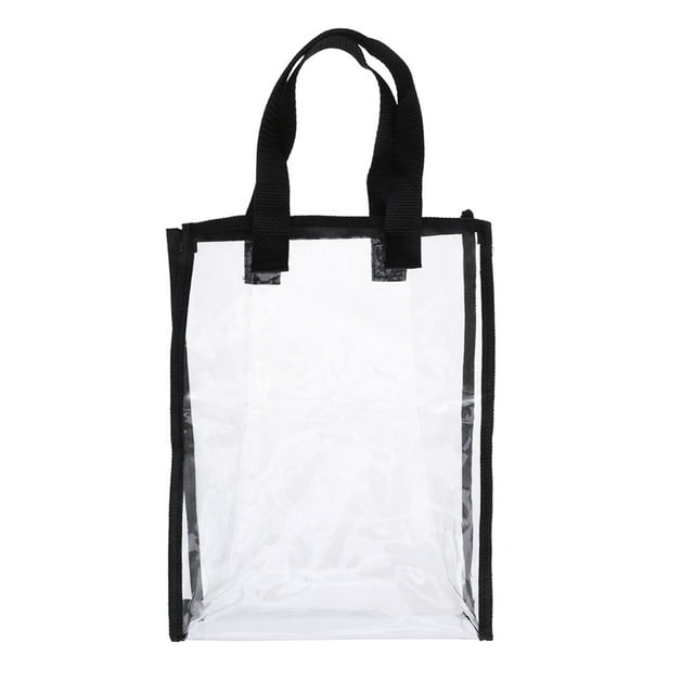 Clear Shopping Bag Security Work Tote Shoulder Bag Transparent Womens ...