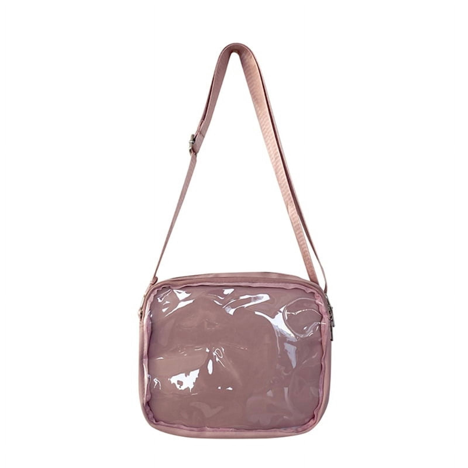 Clear Shoulder Handbag Crossbody Messenger Bag for Women Anime Badges ...