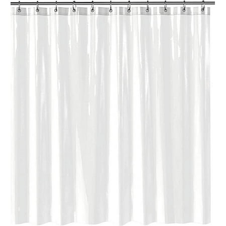 Clear Shower Curtain Set,Waterproof,PEVA Shower Curtain Liner for Bathroom���72W x 72H-6Gauge