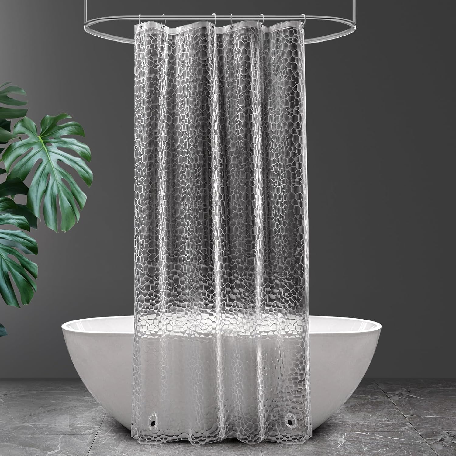 Clear Shower Stall Curtain Liner 36 x 72 inches,3D Water Cube Small ...