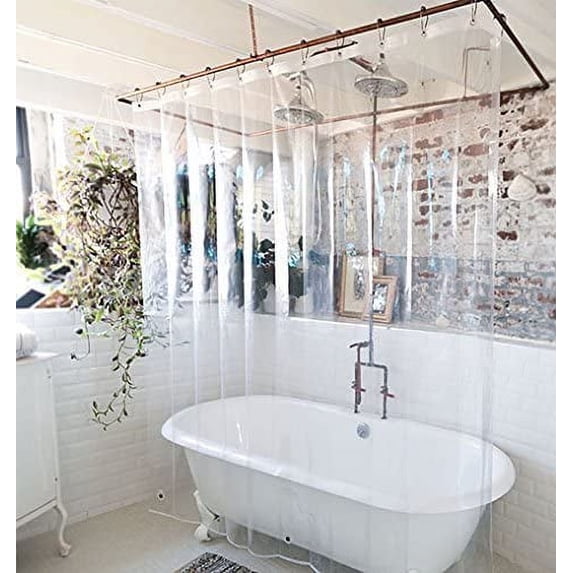 Clear-ShowerCurtain-2PACK
