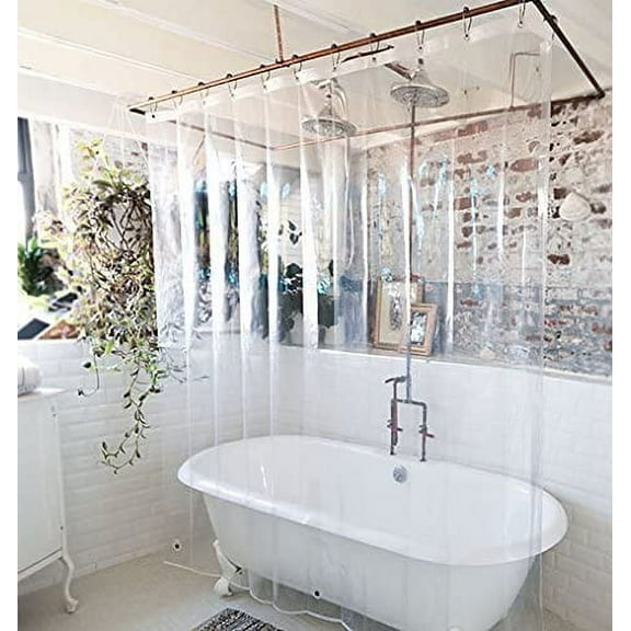 Clear-ShowerCurtain-2PACK