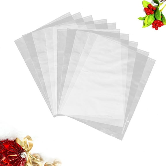 Clear Shrink Wrap Sleeves Bags: 100pcs Seal Shrink Laminating Bags for Gifts Packaging DIY Projects Film