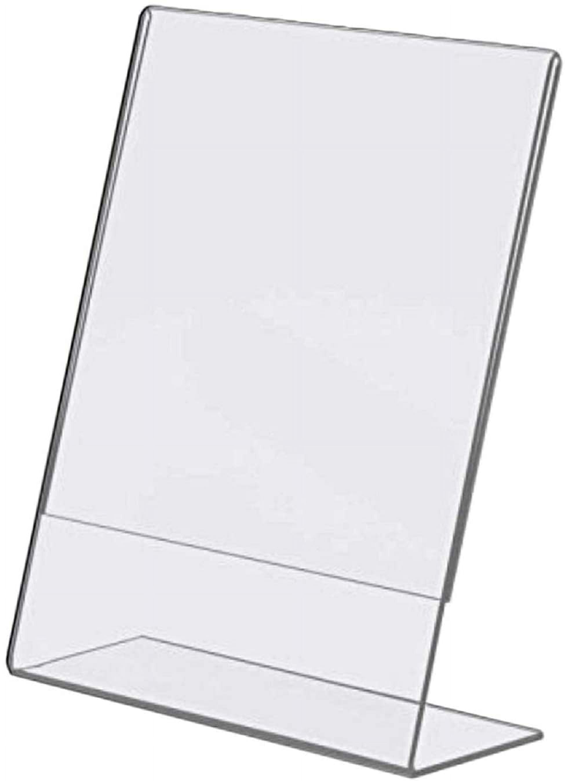Clear Sign Holder 5 x 7 - Clear Slanted Sign Holder - Premium Sign ...