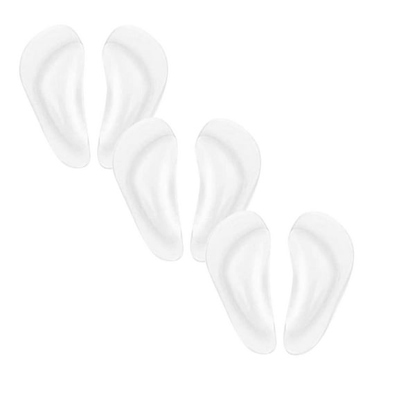 Clear Silicone Arch Support Inserts,Adhesive Arch Support Pad Shoe Insoles for Flat Feet Plantar Fasciitis,Arch Support Reliefing Cushions for High Heels Flat Shoes