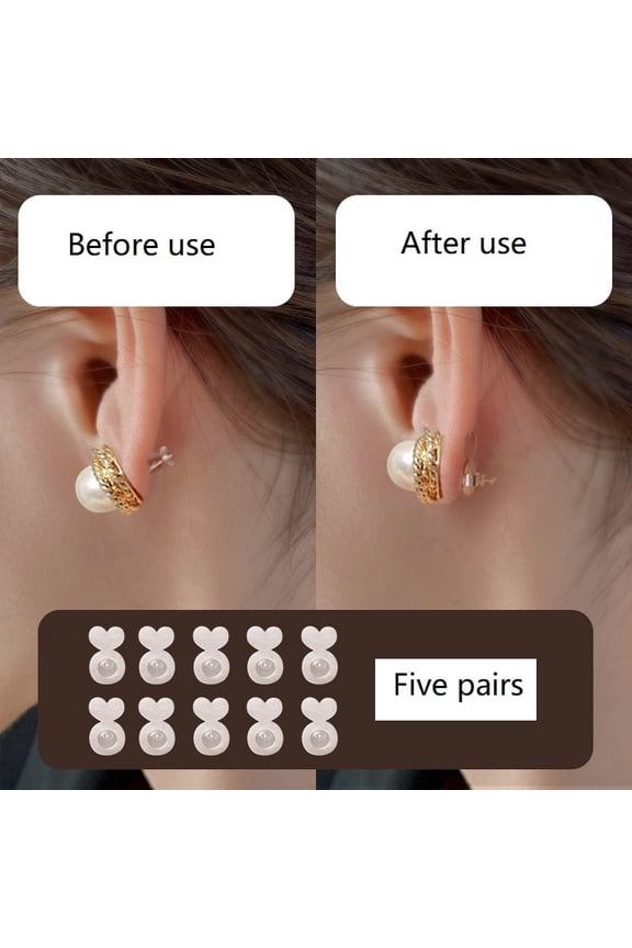 Clear Silicone Earring Backs for Heavy Earring Support Backs,Comfortable Rubber Earring Lifters Backs for Big Studs Earring Backs Replacements for Droopy Ears