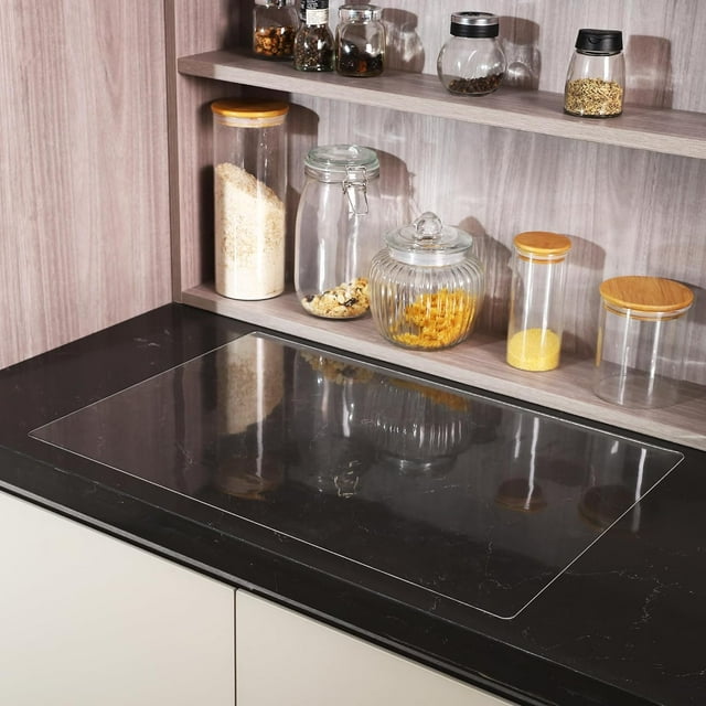 Clear Silicone Mat for Kitchen Counter, Waterproof Non Slip Countertop Protector Mat, Large Heat Resistant Silicone Place Mat, Silicone Table Mat, 23.42" *15.67"*1MM, Clear
