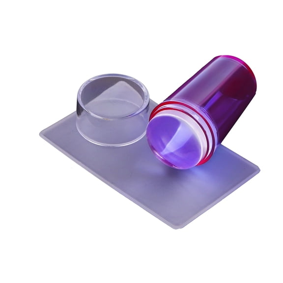 Clear Silicone Nail Stamper for DIY Manicure with Precision