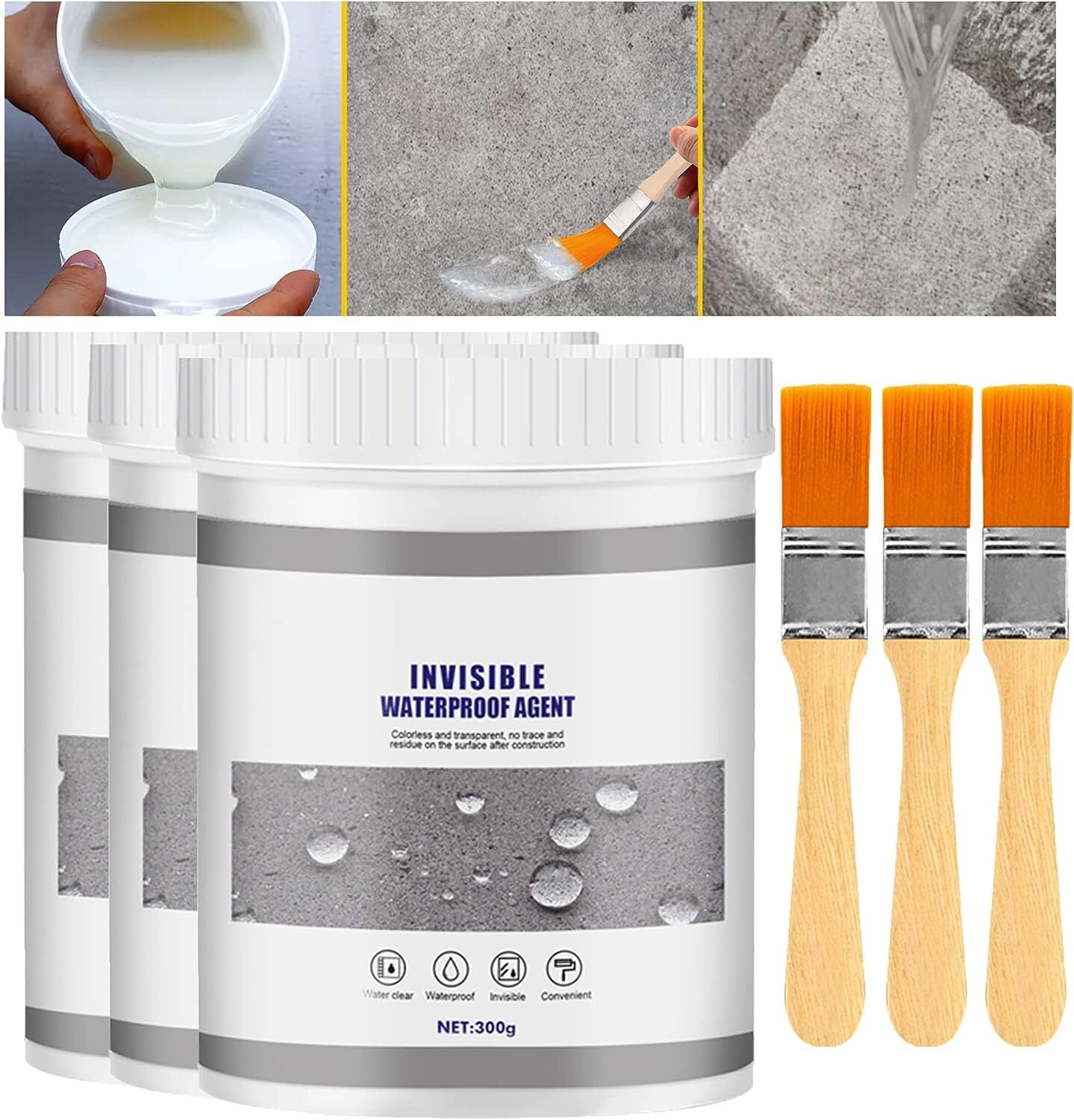 Waterproof Clear Silicone Sealant, Leak Repair, IndooOutdoor Use (300g,3pcs) - Walmart
