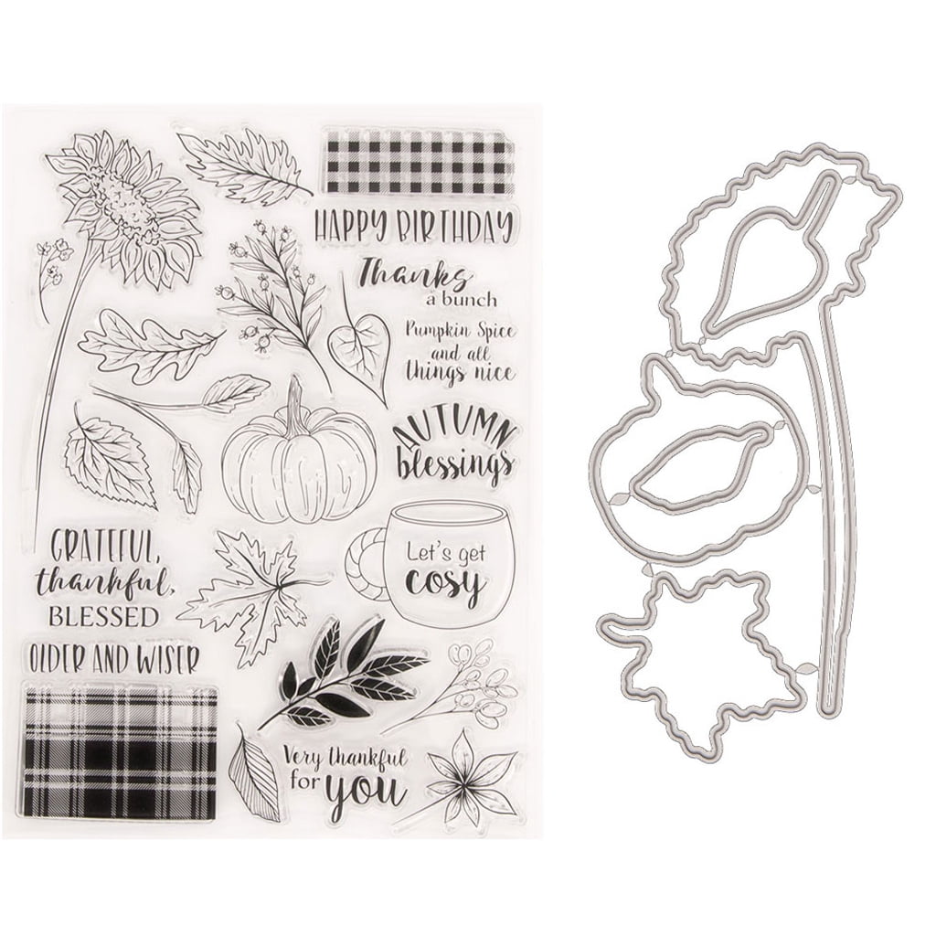 Clear Silicone Stamp Metal Die Cuts for Creative Birthday Embossing ...