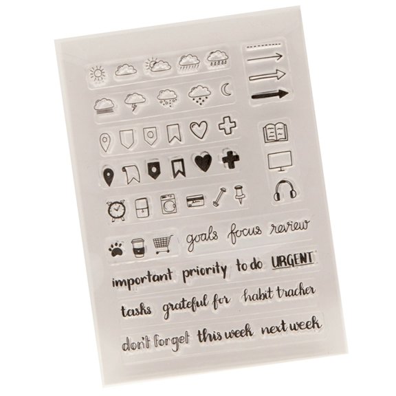 Clear Silicone Stamp Weather Signs Clear Stamp Seal for Scrapbooking Card Making Journal Album Photo Decorations