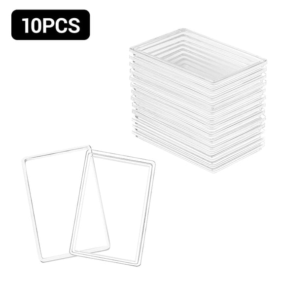 Clear Silver Bar Storage Cases, Stackable Protective Coin Holder Container Collection Box Organizer for 1 oz Silver Bar - 10PCS