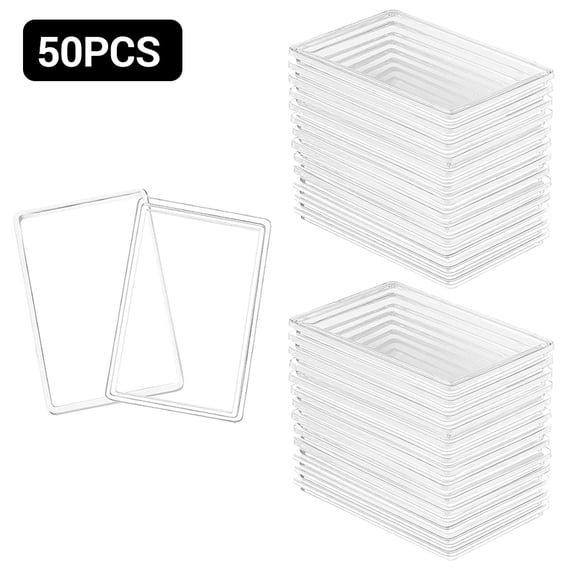 Clear Silver Bar Storage Cases, Stackable Protective Coin Holder Container Collection Box Organizer for 1 oz Silver Bar - 50PCS