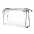 thumbnail image 1 of Clear Silver Cosmetic Makeup Bag for Organized Storage and Travel, 1 of 6