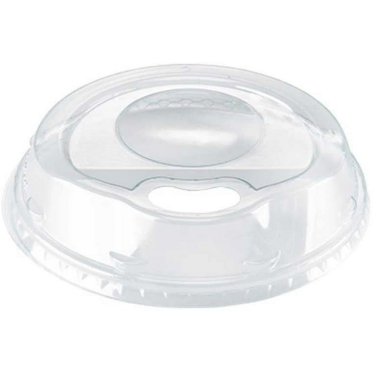 Amhil ASP626 Clear 16/20/24 oz. Plastic Sip Thru Dome Lid 10/100 CS