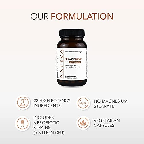 Clear Skin Supplement with Zinc for Adults, Formulated To Battle