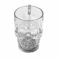 thumbnail image 1 of Clear Skull Head Liquid Activated LED Light Mug Luminescent Cup Halloween Party Supply, 1 of 6