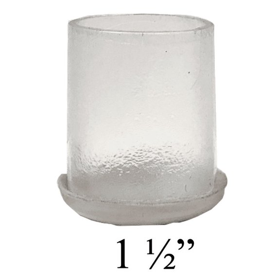 Clear Sleeve w/Slider Bottom - 1 1/2" Round