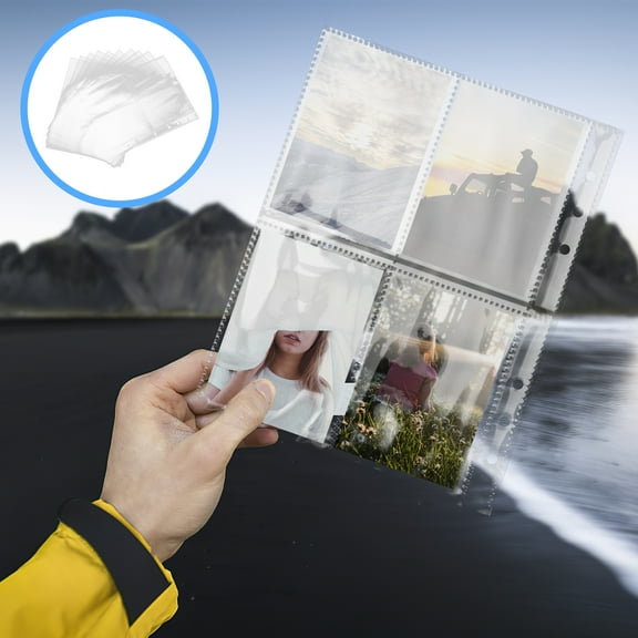 Clear Sleeves Loose Leaf Photo Folder Binder A5 Album Refill Pages for Binders Bag 30 Pcs