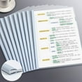 thumbnail image 1 of Clear Slide Report Covers with Sliding Bar - Heavy Duty Document Organizer for Business Interviews Resumes Important Papers office File Management Professional Presentation Portfolio Binder, 1 of 6