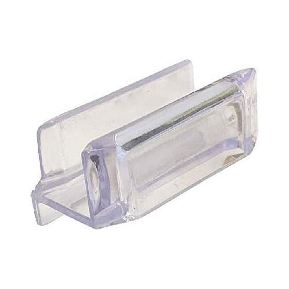 Clear Sliding Shower Door Bottom Guide With Screw.