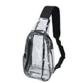 Clear Sling Bag Stadium Approved Small PVC Casual Waterproof Transparent Chest Bag for Hiking