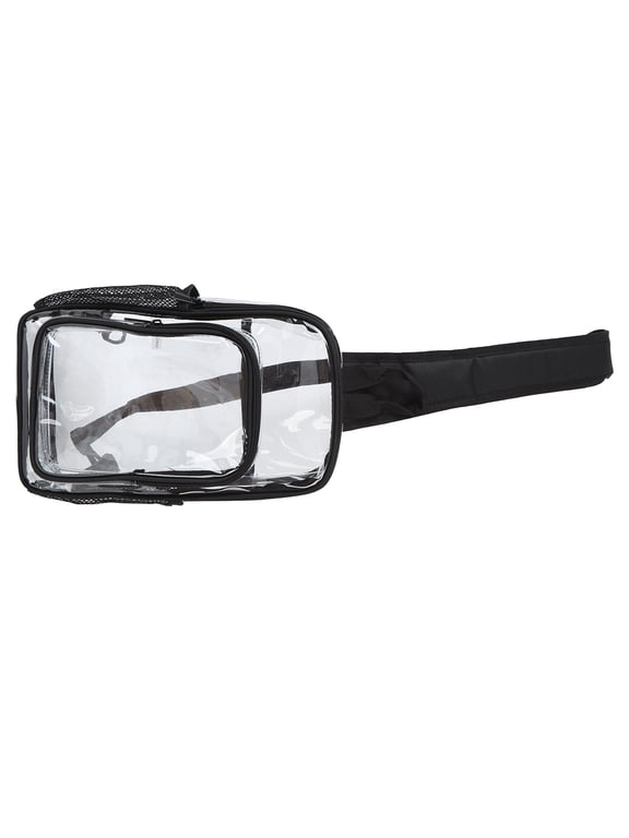 Clear Sling Bag Waterproof Multi Pockets Reversible Shoulder Straps Transparent PVC Men Shoulder Backpack