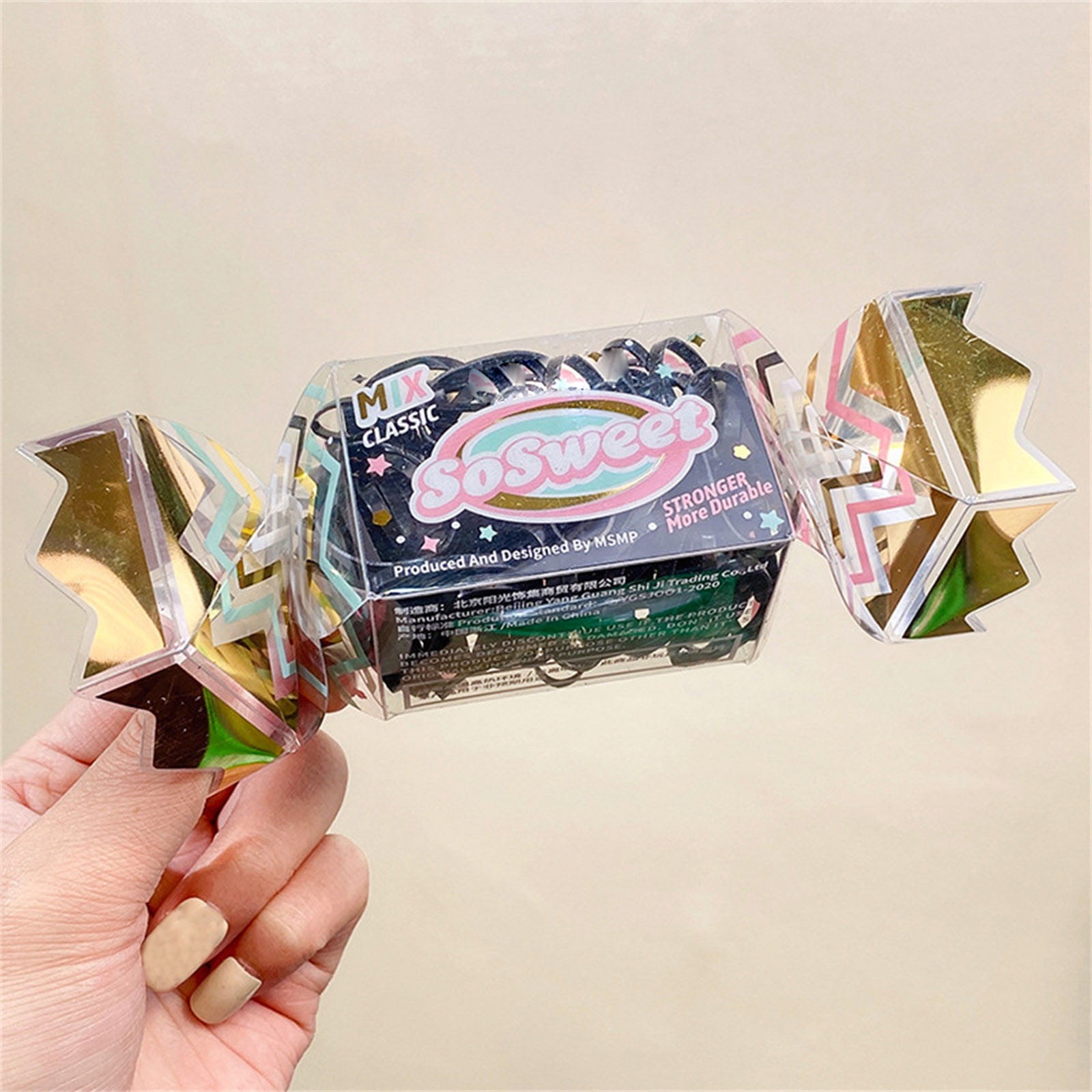 Clear Small Hair Elastics Large Elastic Bands for Hair Ties Hair