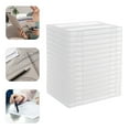thumbnail image 1 of Clear Snap-tight Design File Box, Document Organizer Box,15 Boxes Paper Storage Box Office Accessory PP, 1 of 22