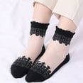 thumbnail image 1 of Clear Socks 1 Pairs Unisex Warm Soft Print Sport Socks Medium Stockings Winter Socks, 1 of 4
