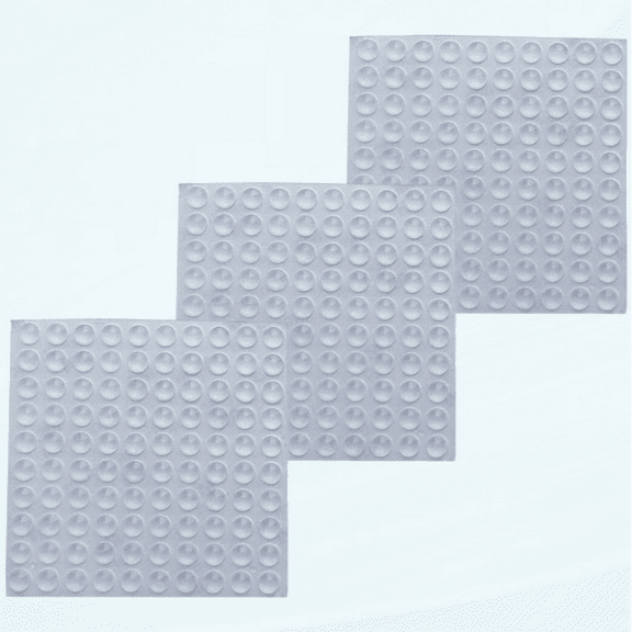 Clear Soft Close Drawer Cabinet Door Bumpers - 8mm x 2.5mm - 300 Pack Sound Dampening Adhesive Transparent Rubber Pads Feet