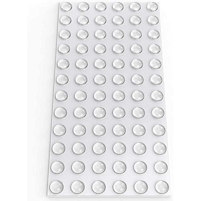 Clear Cabinet Door Bumpers 50Pcs Silicone Cabinet Door Bumpers - Technical View