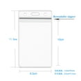 Clear Soft Sleeve With Type Resealable Zip Vertical ID Badge Holders