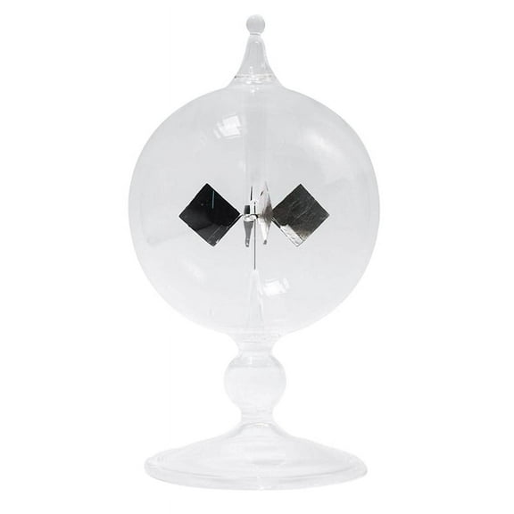 Clear Solar Power Radiometer Sun Light Vanes Glass Radiometer Science Educational Light Mill