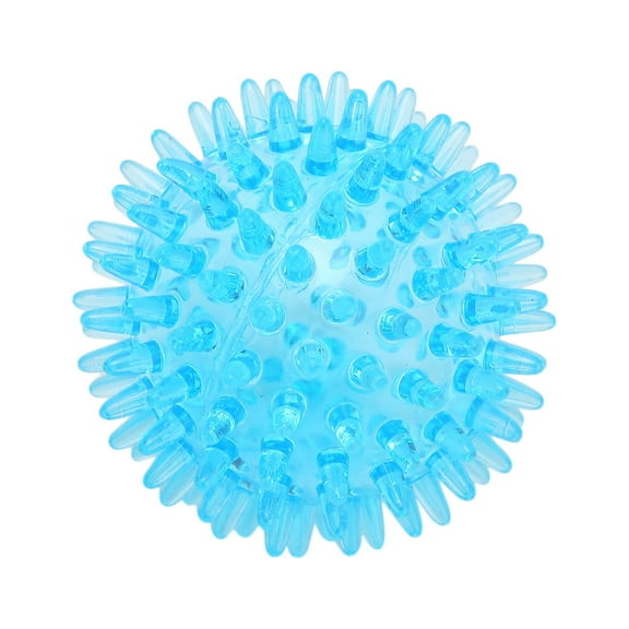 Clear Spiky Hollow Soft Massage Balls, Compact Muscle Roller Transparent Strength Recovery Exercise Toy Massage Ball for Hand Wrist (7CM)