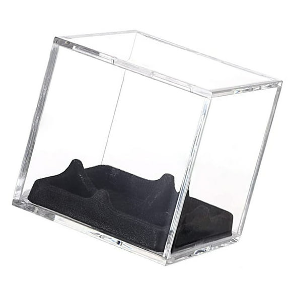 Clear Sports Baseball Holder Container with Stand Acrylic Cubes Baseball Storage Box Softball Square Clear Display Case