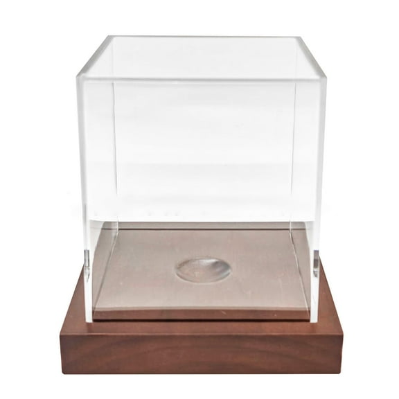 Clear Sports Baseball Holder Container with Stand Acrylic Cubes Baseball Storage Box Softball Square Clear Display Case