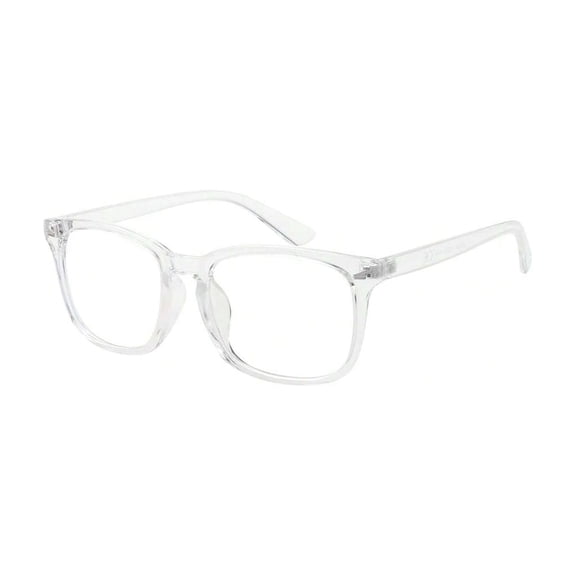 Clear Square Eyeglasses - Translucent Frame Fashion Optical Daily Eyewear