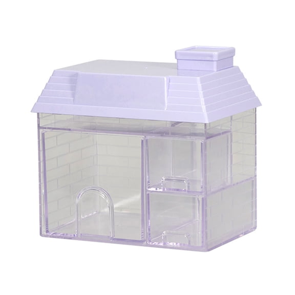Clear Square House Storage Box Multipurpose Container Household Decoration for Dormitory Bedroom Desktop Decoration