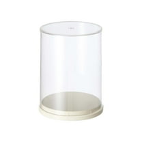Clear Stackable Display Case, Transparent Display Box with Stand, Figurine Display Shelf Dolls Collectibles Model Showcase