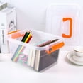 thumbnail image 1 of Clear Stackable Storage Bins with Lids Handles Large Capacity Organizer Box for Toys,Clothes, Makeup Crafts Multi-Functional Transparent Storage Containers for Bedroom,Living Room Office, 1 of 8