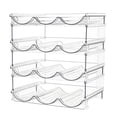 thumbnail image 1 of Clear Stackable Wine Rack, 3 Compartment Water Bottle Organizer for Cabinet, Detachable Bottle Storage Holder, See Through Beverage Rack for Pantry, Countertop, Fridge, and Home Bar Organization, 1 of 7