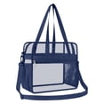 thumbnail image 1 of Clear Stadium Approved Backpack 12x12x6 Inches, PVC Transparent Bookbag With Reinforced Wide Padded Shoulder Straps, Lightweight See Through Daypack For Concerts Festivals And Work (31.00CM), 1 of 5