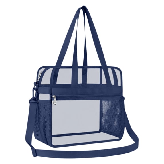 Clear Stadium Approved Backpack 12x12x6 Inches, PVC Transparent Bookbag With Reinforced Wide Padded Shoulder Straps, Lightweight See Through Daypack For Concerts Festivals And Work (31.00CM)