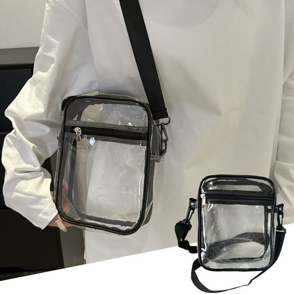 Clear Stadium Approved Backpack | Transparent Mini Bag for Concerts, Festivals, Sports, Beach | Multi-Pocket Heavy Duty Vinyl | Easy Clean | Water Bottle Holder | Unisex | 1 Pack