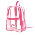 thumbnail image 1 of Clear Stadium-Approved Transparent Backpack | 11"x15"x5.1" Heavy-Duty Vinyl, Multi-Pocket, Durable Zipper, Mesh Bottle Holder, Easy Clean, Festival Concert Sports Beach Bag, 1 of 1