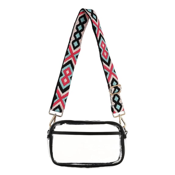 Clear Stadium Bag, Crossbody Purse for Concerts and Events, , Adjustable Strap, Stadium Approved
