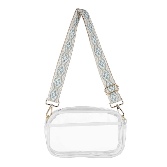 Clear Stadium Bag, Crossbody Purse for Concerts and Events, , Adjustable Strap, Stadium Approved