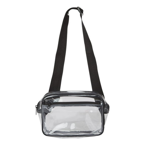 Clear Stadium Two-Pocket Fanny Pack / Crossbody Bag