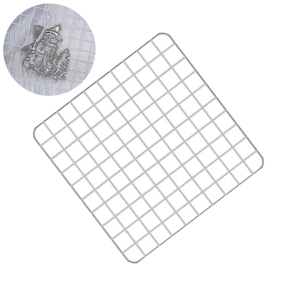 Clear Stamp Blocks With Grid Lines Acrylic Stamping Blocks For Making Crafting Scrapbooking